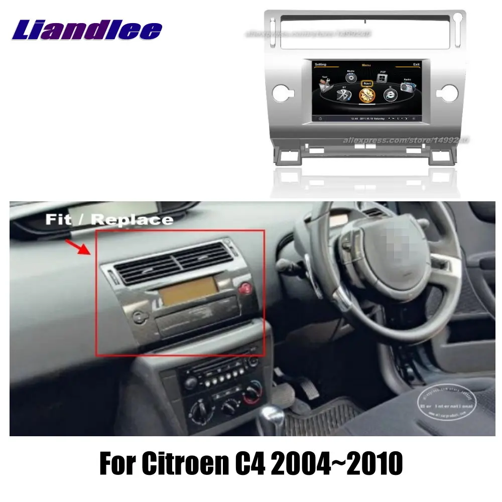 Liandlee 7 дюймов для Citroen C4 2004 ~ 2010 автомобильный Android радио плеер GPS навигация карты HD