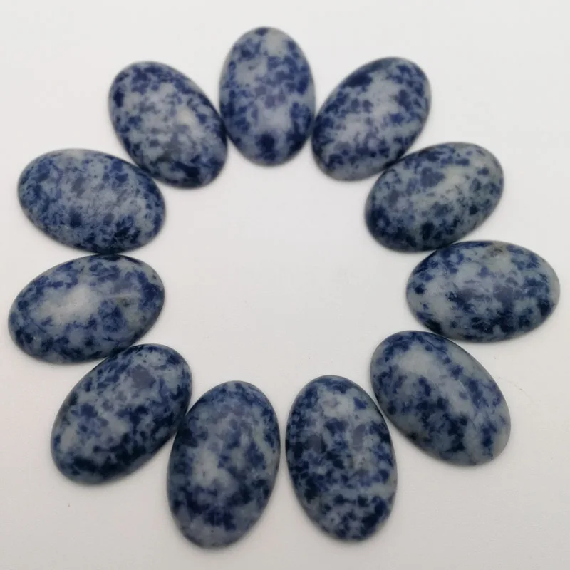 

Wholesale fashion 20x30mm natural sodalite stone beads charms Oval CAB CABOCHON no hole 12pcs/lot Free shipping