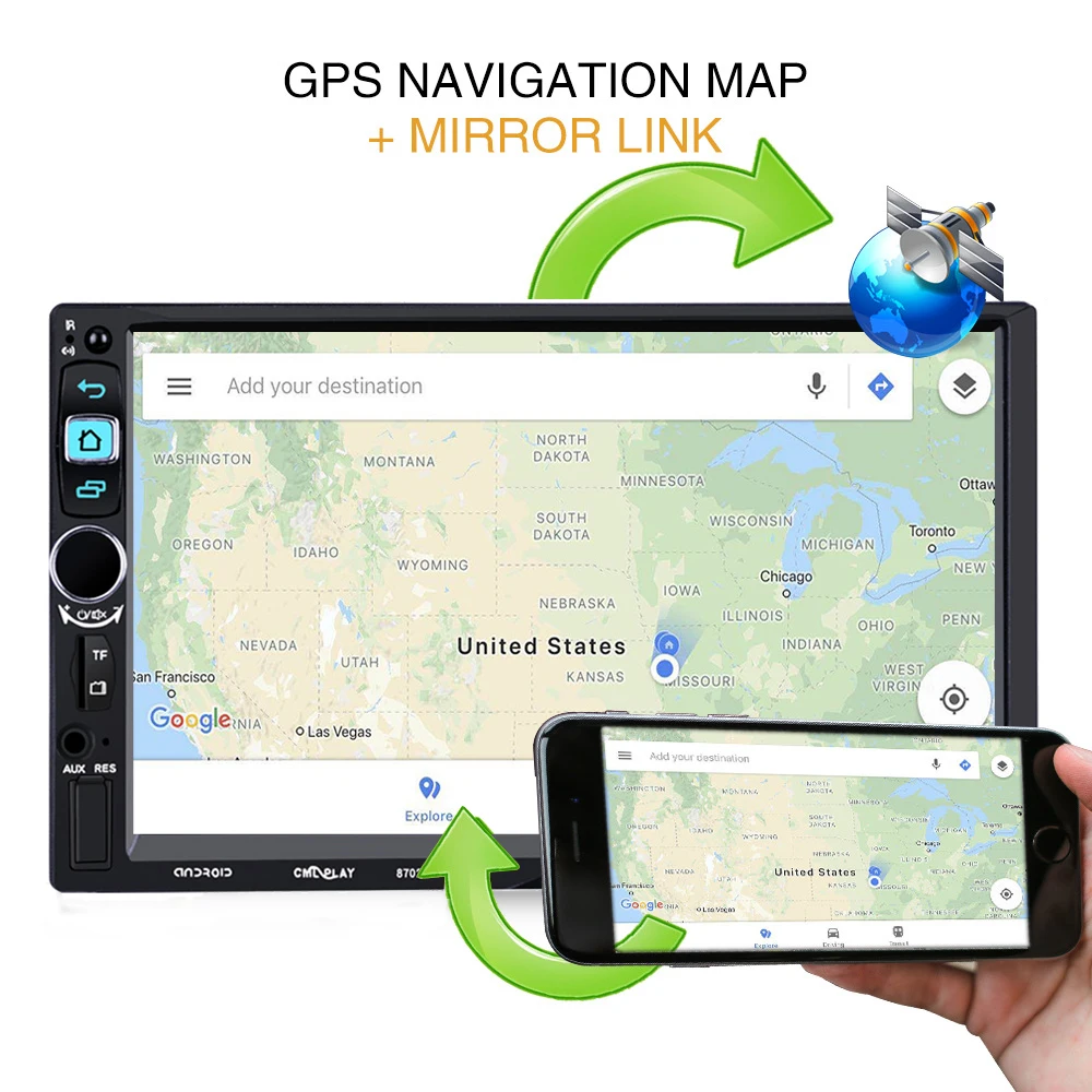 2 Din Android 9,1 2G ram Автомобильный мультимедийный gps Bluetooth навигация 2Din авто радио Wifi стерео FM USB TF Авторадио avtagnitola 47
