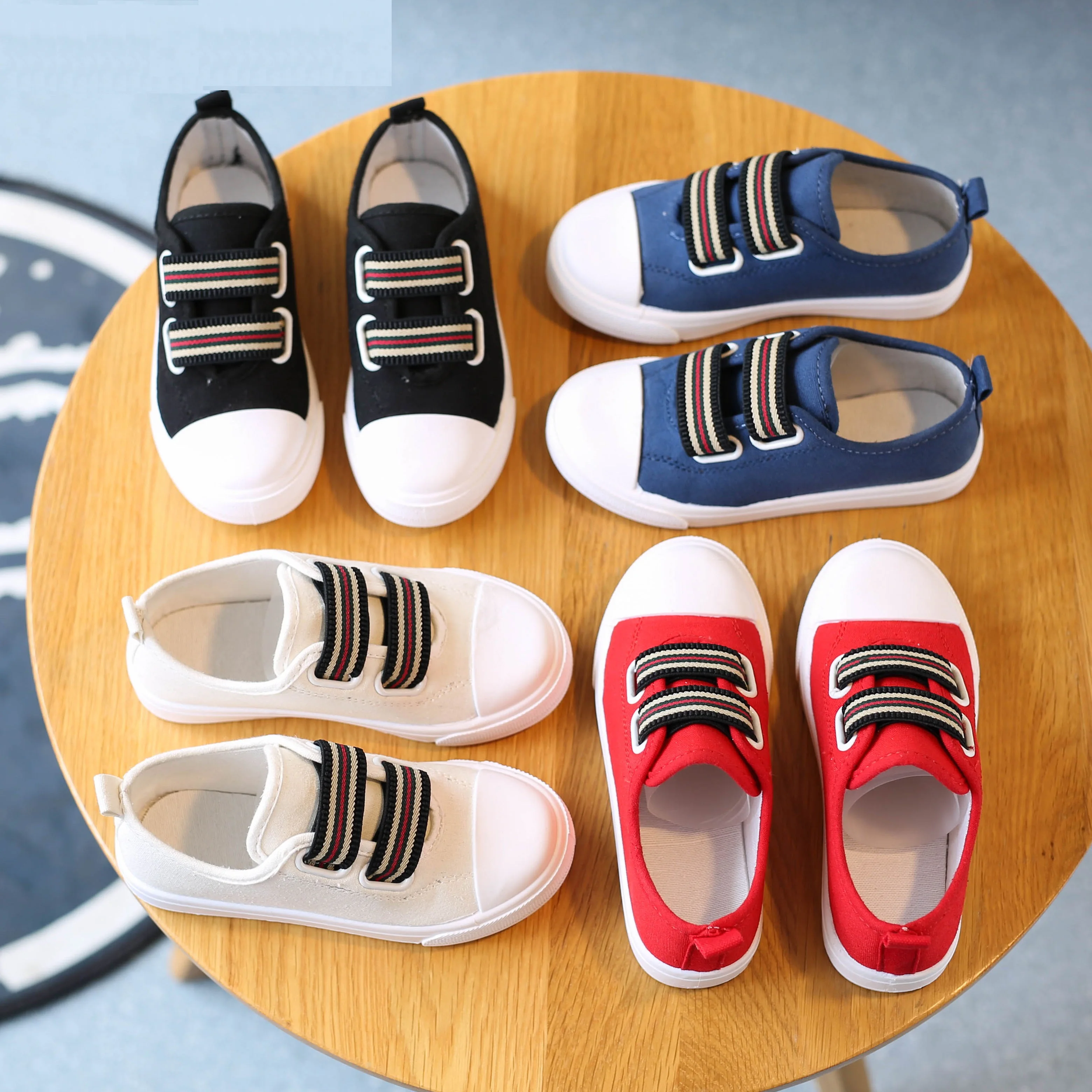 Новинка 2021 стильная детская парусиновая обувь Корейская с пластинами для