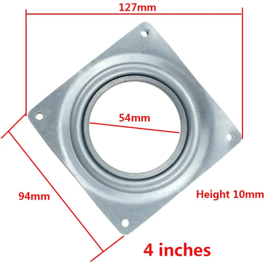 4 inch 6 дюймов 8 дюймов подшипник стул вращающийся стол мебель барный стул модифицированный квадратный поворотный стол компьютерный стол база - Цвет: 4 inch