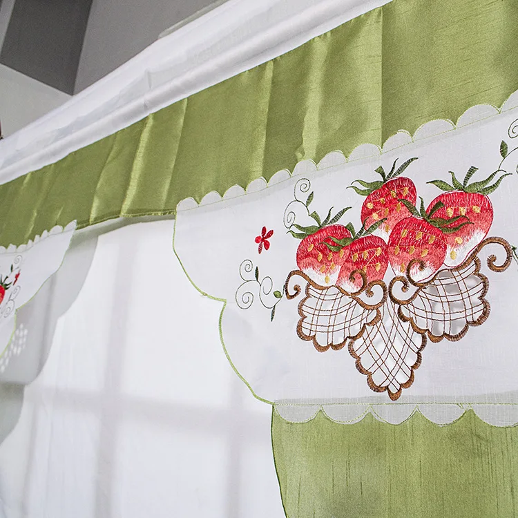 Роман Шторы хлопок занавеска из бусин Ретро полые подол Рождество Треугольная