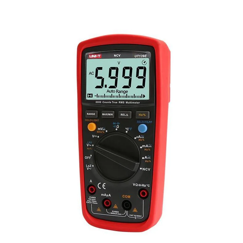 Цифровой мультиметр UNI-T UT139E True RMS датчик температуры с автоматическим диапазоном