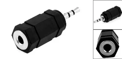 

20 x New Audio M/F 2.5mm Plug Male to 3.5mm Jack Female Aux Stereo Headphone Adapter Connector