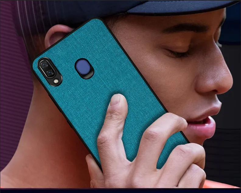 Чехол для Samsung Galaxy A10 A30 A40 A50 A70 роскошный кожаный мягкий силиконовый тканевый
