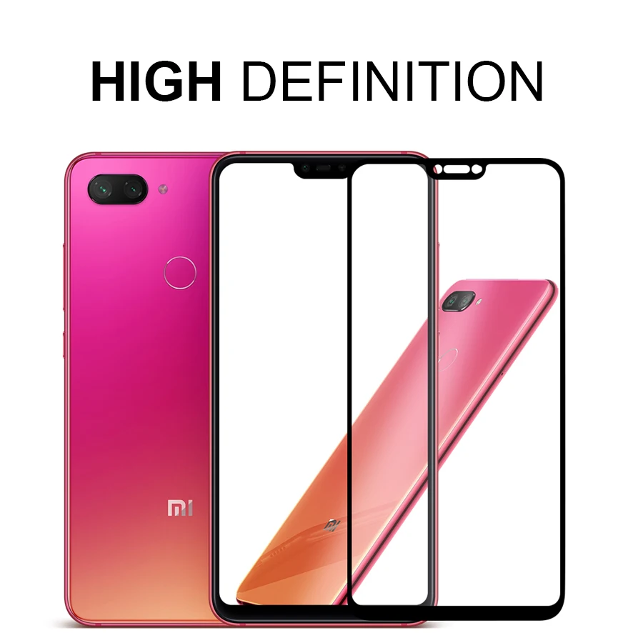 Защитное стекло для Xiaomi Mi 8 lite pro Max Max2 Max3 полное закаленное se a2 Защитная пленка