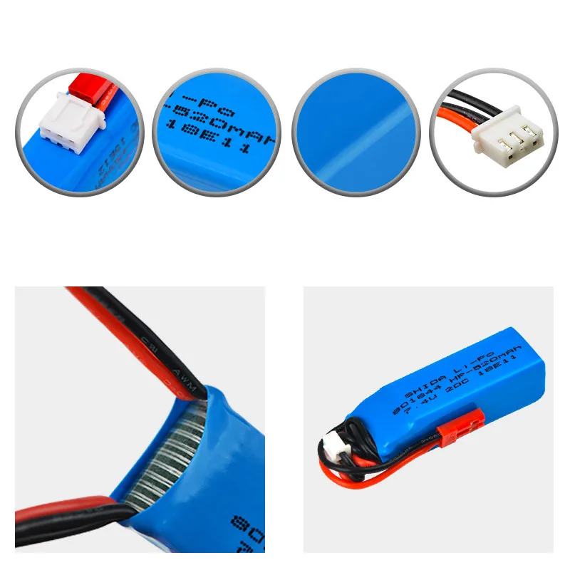 Обновленная версия 5 шт./лот WLtoys K989 Lipo Battery 2S 7 4 V 520mAh для Mini-q 1:28 Wltoys RC Cars K969 K979 K999 P929