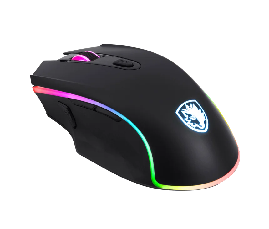 SADES Scythe S17 игровая мышь проводная USB 3000 dpi 7 программируемых кнопок 11 RGB Освещение оптоэлектронный