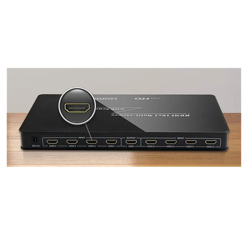 HDMI 16x1 Quad multi просмотра с бесшовным переключателем 16 на 1 ИК Hdmi переключатель