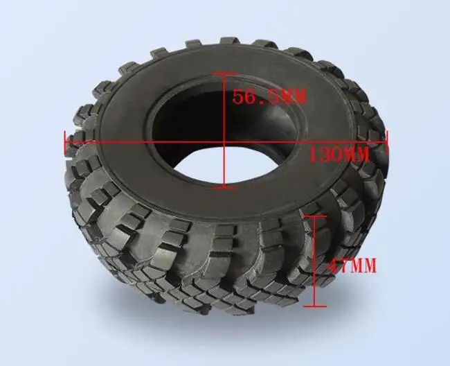 2 &quotдюймов 130 мм шина 1 шт. для 1/14 Радиоуправляемый тягач Tamiya CROSS 1/12 RCW4D 6X6 8X8 военный