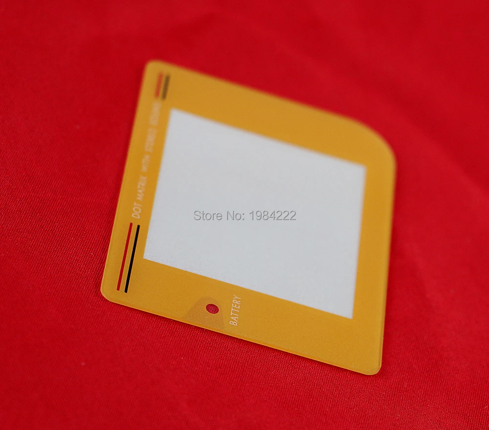 Хорошее качество золотисто-желтые пластиковые экранные линзы для консоли gameboy GB