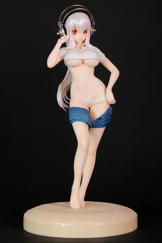 Аниме Super Sonico Tokonatsu ver. Масштаб 1/6 привлекательная окрашенная ПВХ экшн фигурка
