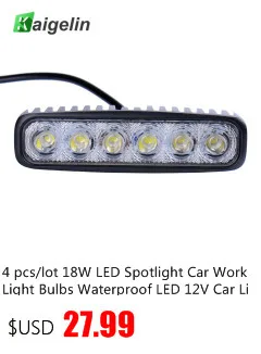 2 шт./lot18W светодиодные фары автомобиля работы Лампочки Водонепроницаемый LED 12 В автомобиль свет бар для автомобилей авто offroad грузовик Лодка внедорожник автомобиля Лампы для мотоциклов