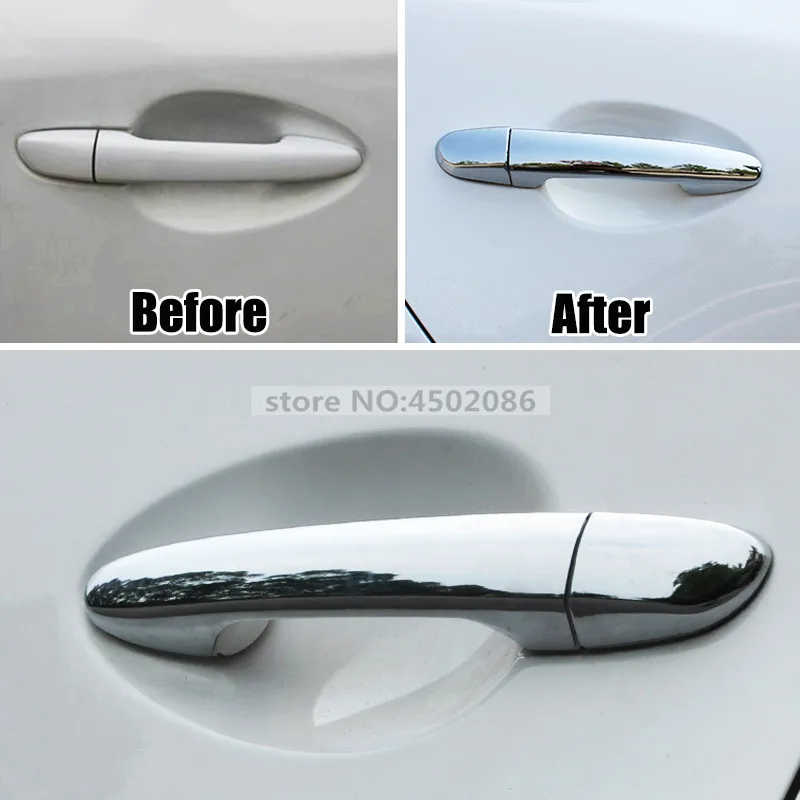 Для Mazda 2 3 6 Cx-5 2012 2013 Chrome Боковая дверь ручка крышки дверь поймать отделка Литье наложения декоративный M2 M3 M6 Cx5