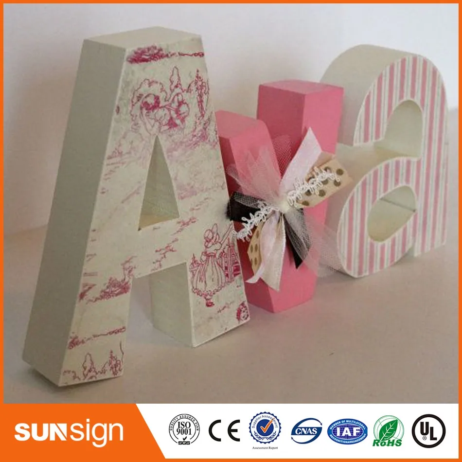 На заказ настенные декоративные белые росписи большие деревянные буквы |