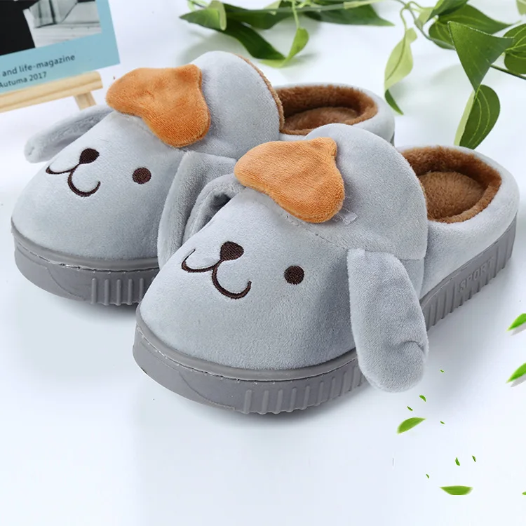 2018 Детские зимние штаны теплые милые Пёс из мультфильма Шлёпанцы для женщин