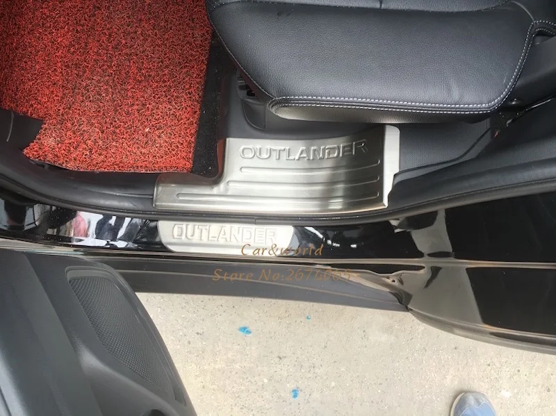 Для Mitsubishi Outlander нержавеющая сталь Боковая дверь порога протектор педали накладка защитные чехлы отделка автомобильные аксессуары