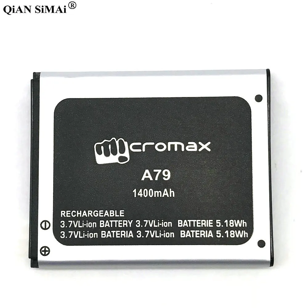 Высококачественная Новая батарея для Micromax A79 Bateria A 79 3 7 V 1400mAh запасная