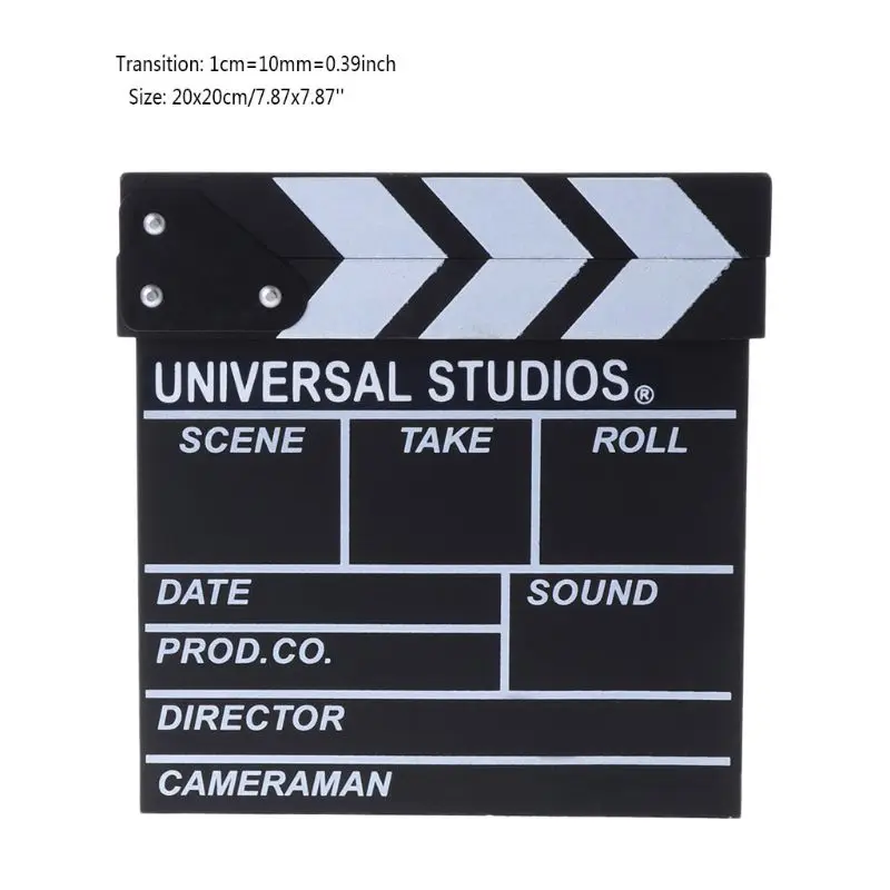 Professional Film Director's Clapper Board Movie Scene Clapboard Photography Props Film Shooting Accessory