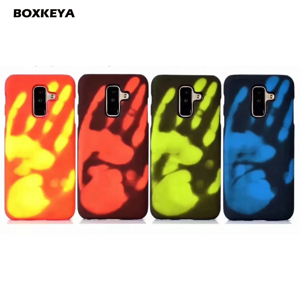 Чехол с термодатчиком для Samsung S20 M30 Note 10 Pro 9 8 S7 S8 S9 S10 Plus E A750 A90 80 70 40 50 A3 5 7 A51