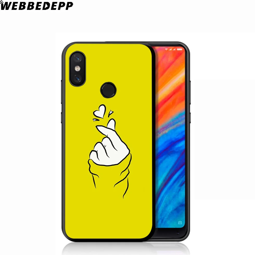 Мягкий чехол WEBBEDEPP Love on finger Kpop для Xiaomi Mi 9T 9 8 SE 6 A1 A2 A3 Lite MiA1 MiA2 MiA3 F1 MAX 3 Mi8 CC9E CC9 |