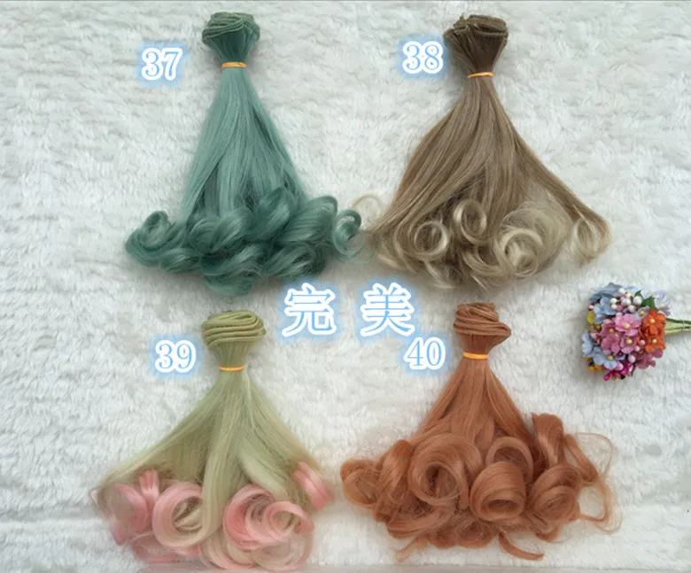 1pcs 25cm*100cm 40colors monochrome Girl Periwig Doll Wig salon Material Straight Hair For BJD SD Accessories | Игрушки и хобби