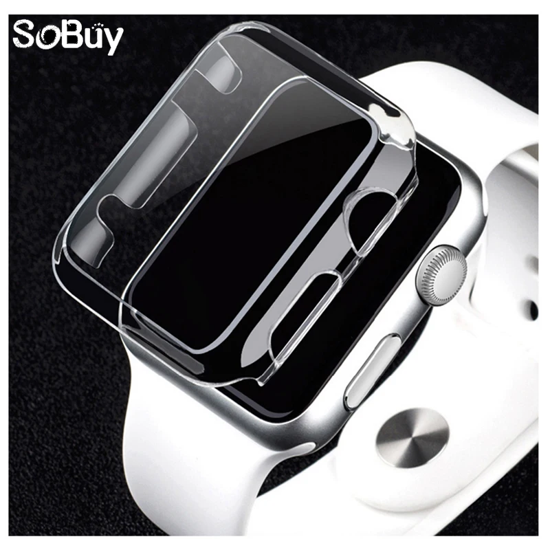 PC чехол для Apple Watch 42 мм 38 apple watch 5 Чехол 44 40 бампер Защита экрана iWatch 4 3 серии мм|Часы