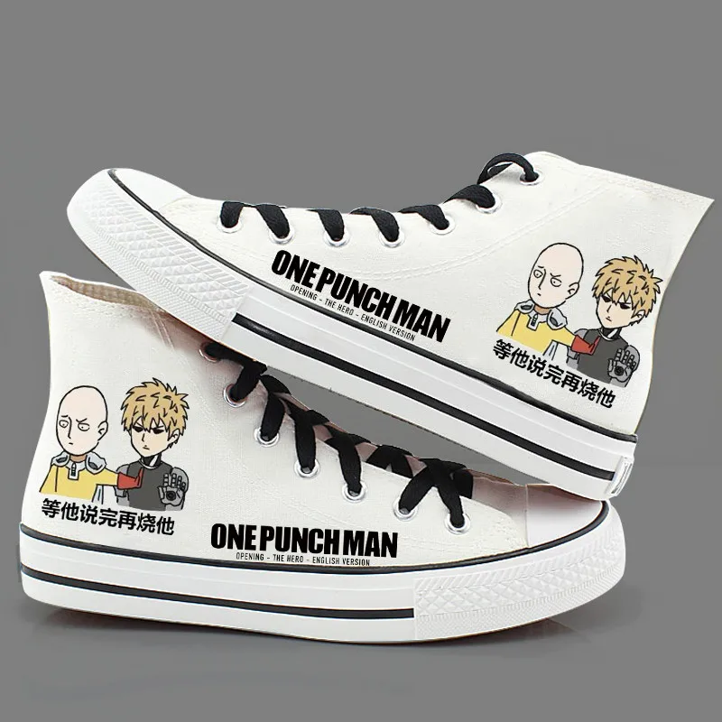 Холщовые ботинки из аниме ONE PUNCH-MAN Сайтама Genos tatsumaki plimsolls парусиновые в стиле