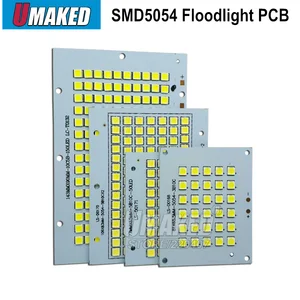 100% полная мощность светодиодный прожектор PCB 30 Вт 50 Вт 100 Вт 150 Вт 200 Вт SMD5054 светодиодный ная плата, алюминиевая пластина светодиодный одного прожектора