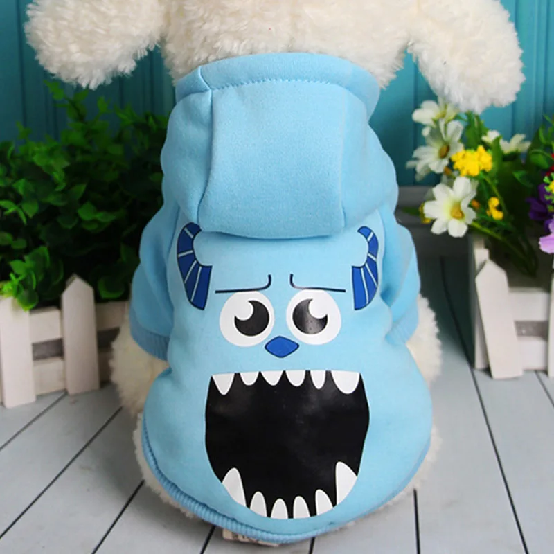 light blue Теплая одежда для собак, зимняя одежда для собак, одежда для маленьких собак, одежда для щенков чихуахуа, модная куртка для кошек, худи для Йоркцев 25S1 - Цвет: light blue