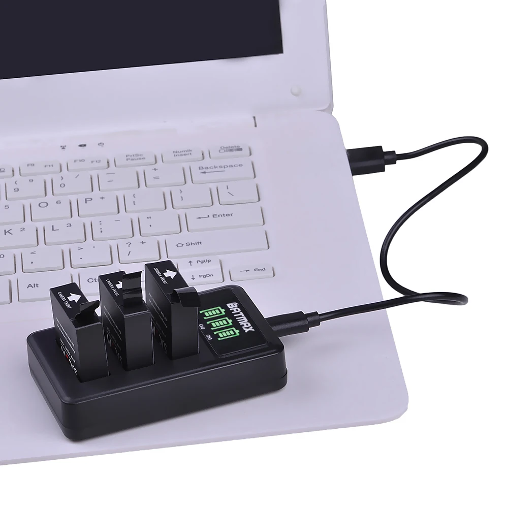 4 шт. 1000 мАч оригинальный аккумулятор SJCAM SJ7 Star + зарядное устройство USB с 3 слотами