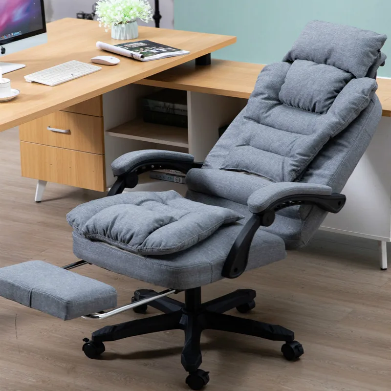 

Computer Chair Home Fabric Leisure Boss Chair Washable Office Chair Swivel Lift Chairs Massage Recliner Silla Oficina