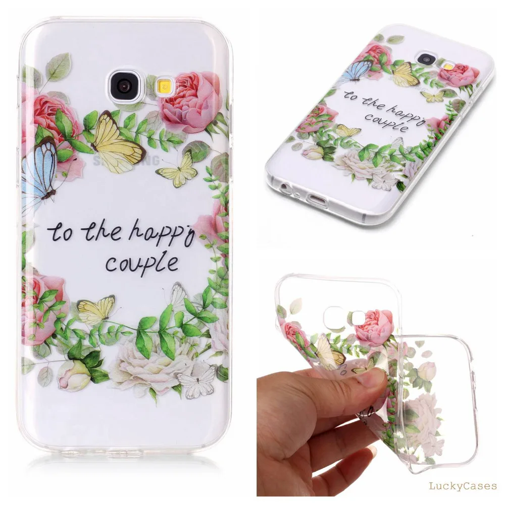 High Quality new Soft Silicone TPU phone case For Samsung A3 2017 A320 etui conque with Doughnut feather Dreamcatcher Pattern |