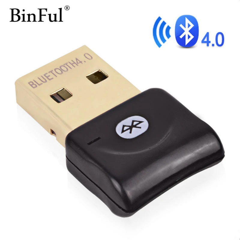 BinFul беспроводной bluetooth адаптер в 4 0 двойной режим usb Bluetooth для компьютера приемник