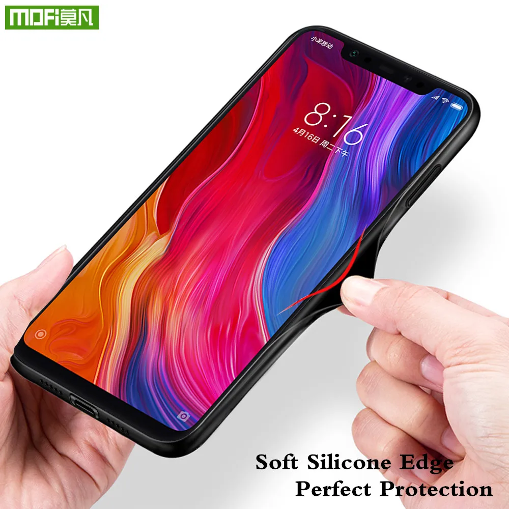 MOFi чехол на заднюю панель для Xiaomi mi 8 SE, жесткий чехол из поликарбоната для Xio mi 8 Explorer UD из искусственной кожи Conque для mi 8, чехол из ТПУ и силикона