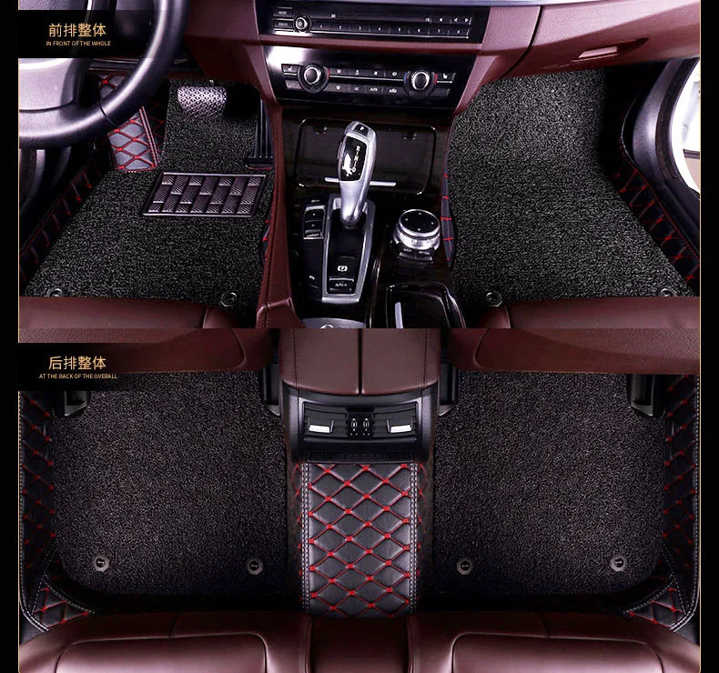 OLPAY Leathe автомобильный напольный коврик для Cadillac SRX SLS ATSL CTS XTS CT6 ATS заказное