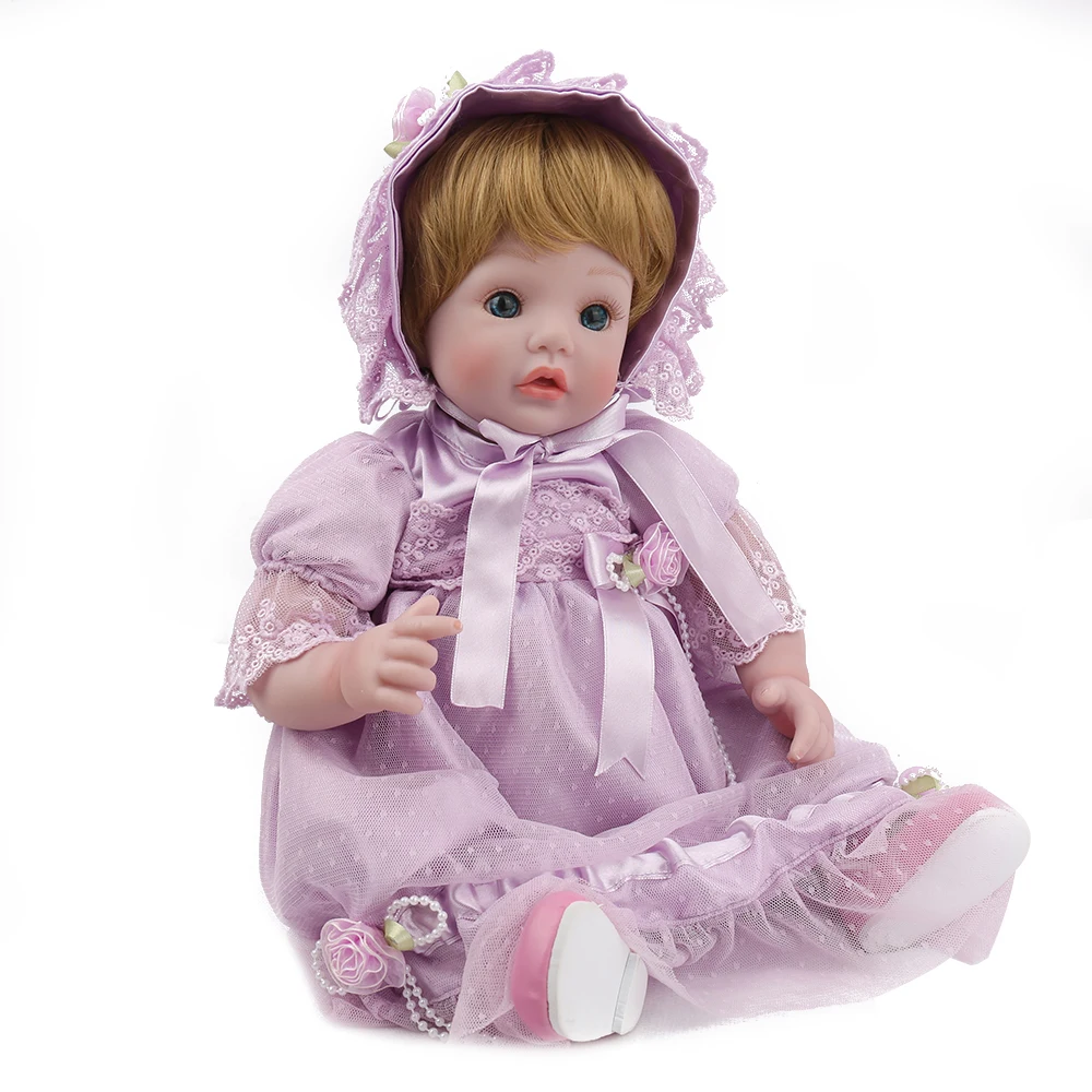 NPKDOLL Кукла Reborn Baby виниловый корпус 18 дюймов 45 см кукла игрушки для девочек и
