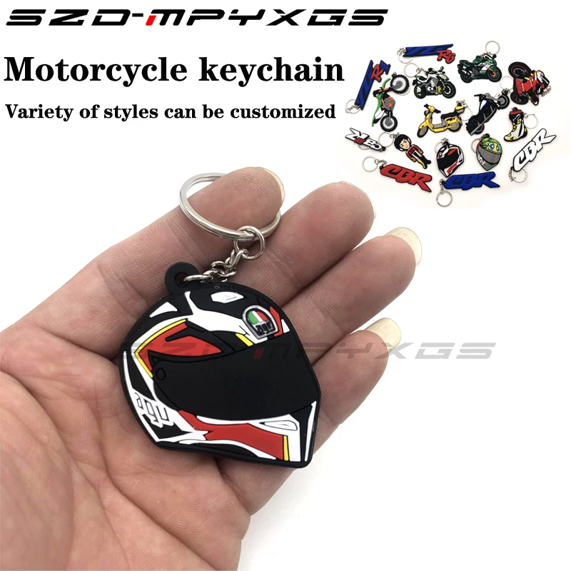Модель мотоцикла Форма Мягкий Каучуковый брелок для ключей Honda kawasaki BMW Harley Suzuki Yamaha