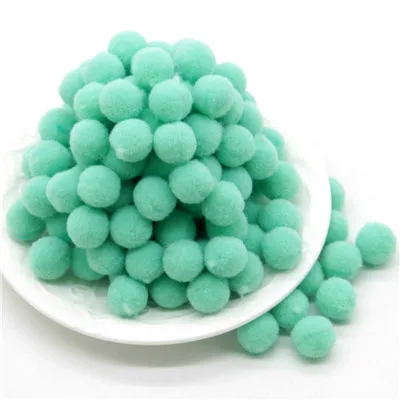 09 light green 100 шт. 10/15/20/25 мм Мини пышная Нижняя Pom Poms помпонами ручной работы для детей игрушки свадебные Рождественский Декор DIY товары для шитья и рукоделия - Цвет: 09 light green