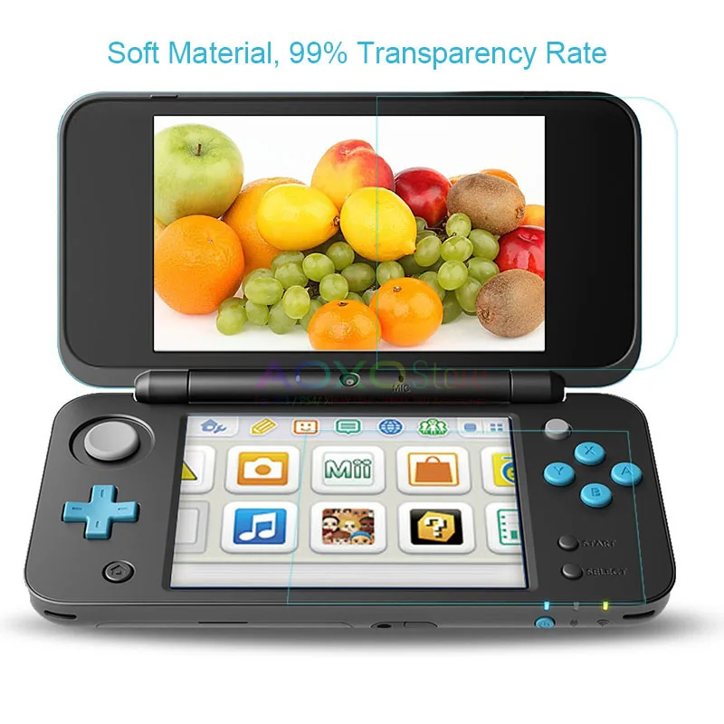 Защитная пленка 2 в 1 для Nintendo экрана с полным покрытием New 2DS XL/LL 2DSXL/2DSLL защита