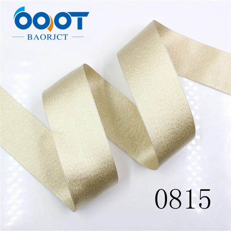 0815 OOOT BAORJCT 1712293, 38 мм, 10 ярдов, двухсторонняя Золотая лента, термопереводная печать, свадебные аксессуары, сделай сам материал - Цвет: 0815