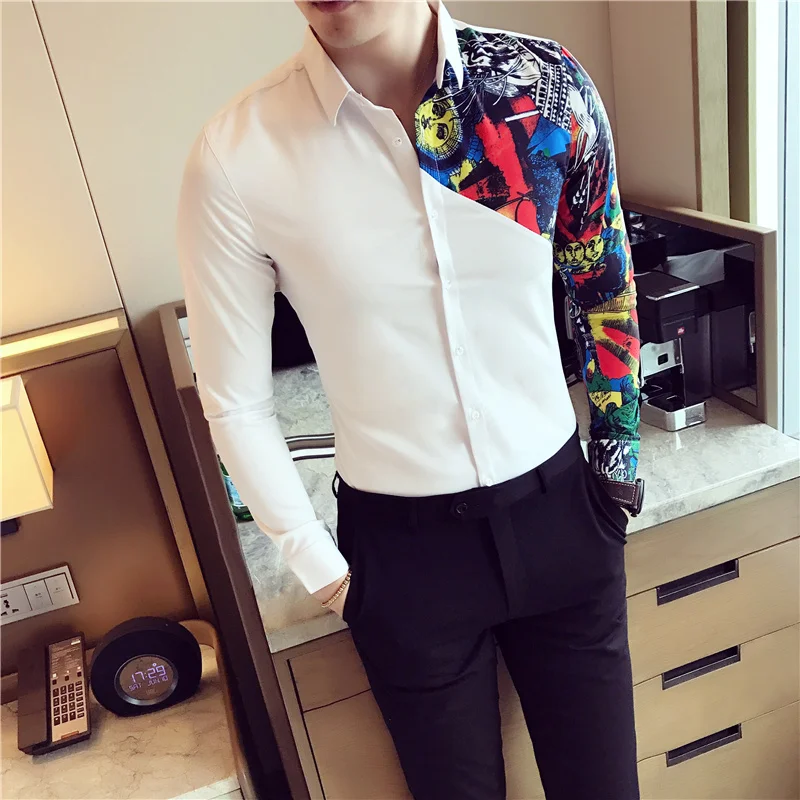 Men's Shirt Long Sleeve Shirts Designer High Quality Casual Slim Fit Men Shirt Business Dress Shirts Camisa Social Masculina