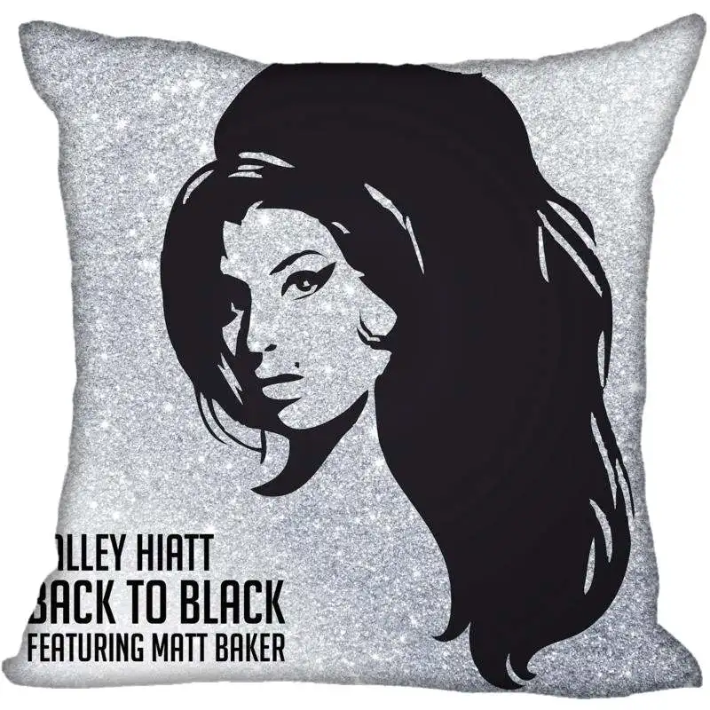 Изготовленный На Заказ Amy Winehouse квадратная Наволочка на молнии чехол для подушки 40x40,45x45 см(с одной стороны - Цвет: Pillowcase 7