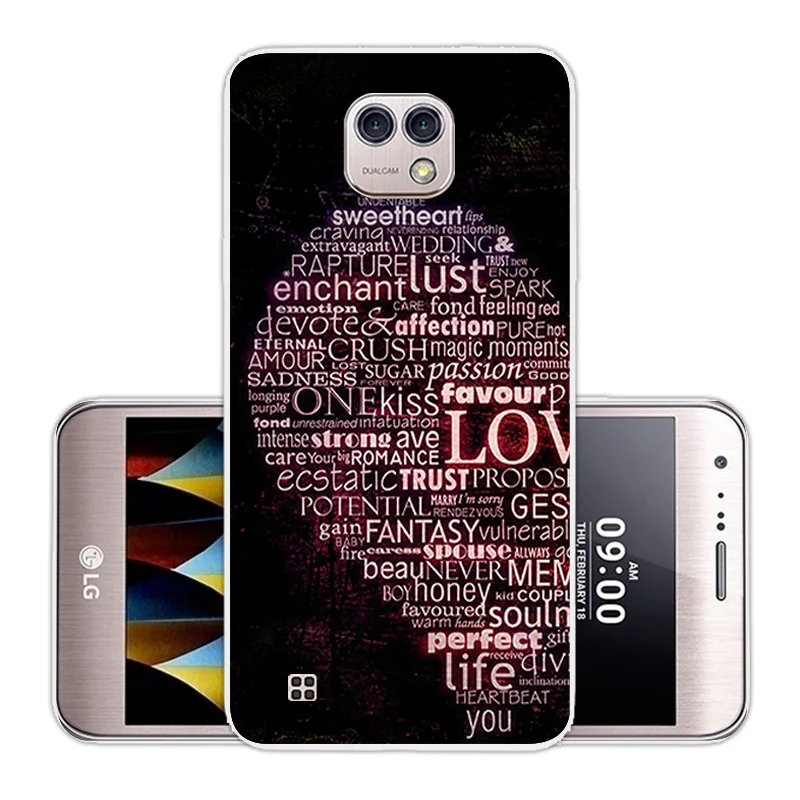 Cases for LG X Cam K580 K580Y Xcam K580DS 5.2 Inch Soft Silicone Clear TPU Marbles Covers Skin Lg |