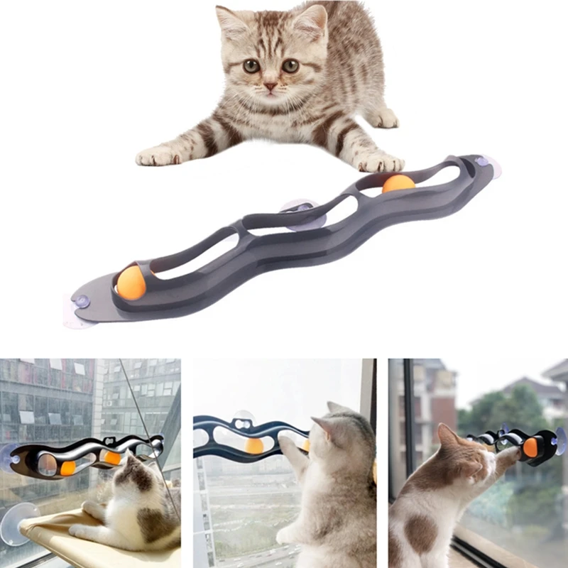 Интерактивная игрушка для кошек трек скользящий мяч смешные и котят игровые мячи