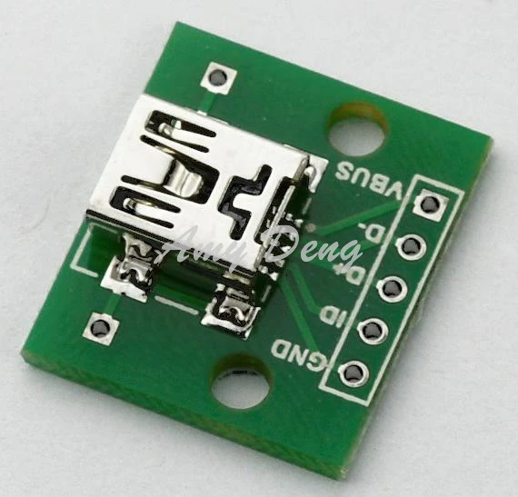 10 шт./лот miniusb поворотный Dip mini-USB Тип B Женский переключатель SMD адаптер сварная