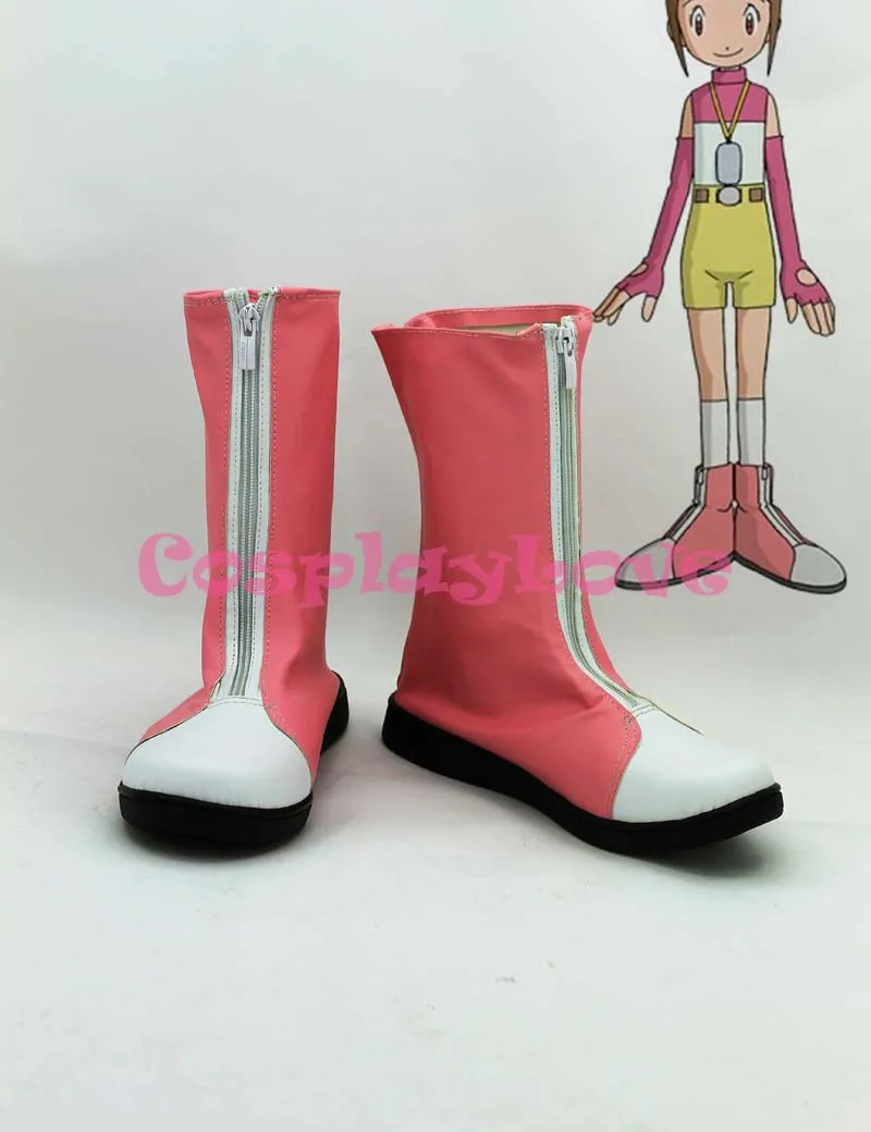 Обувь для косплея Digimon Adventure Yagami Hikari сапоги на заказ Хэллоуина Рождества
