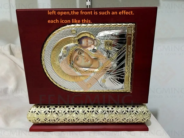 2016 новинка крепкая деревянная коробка Девы Марии металлические религиозные