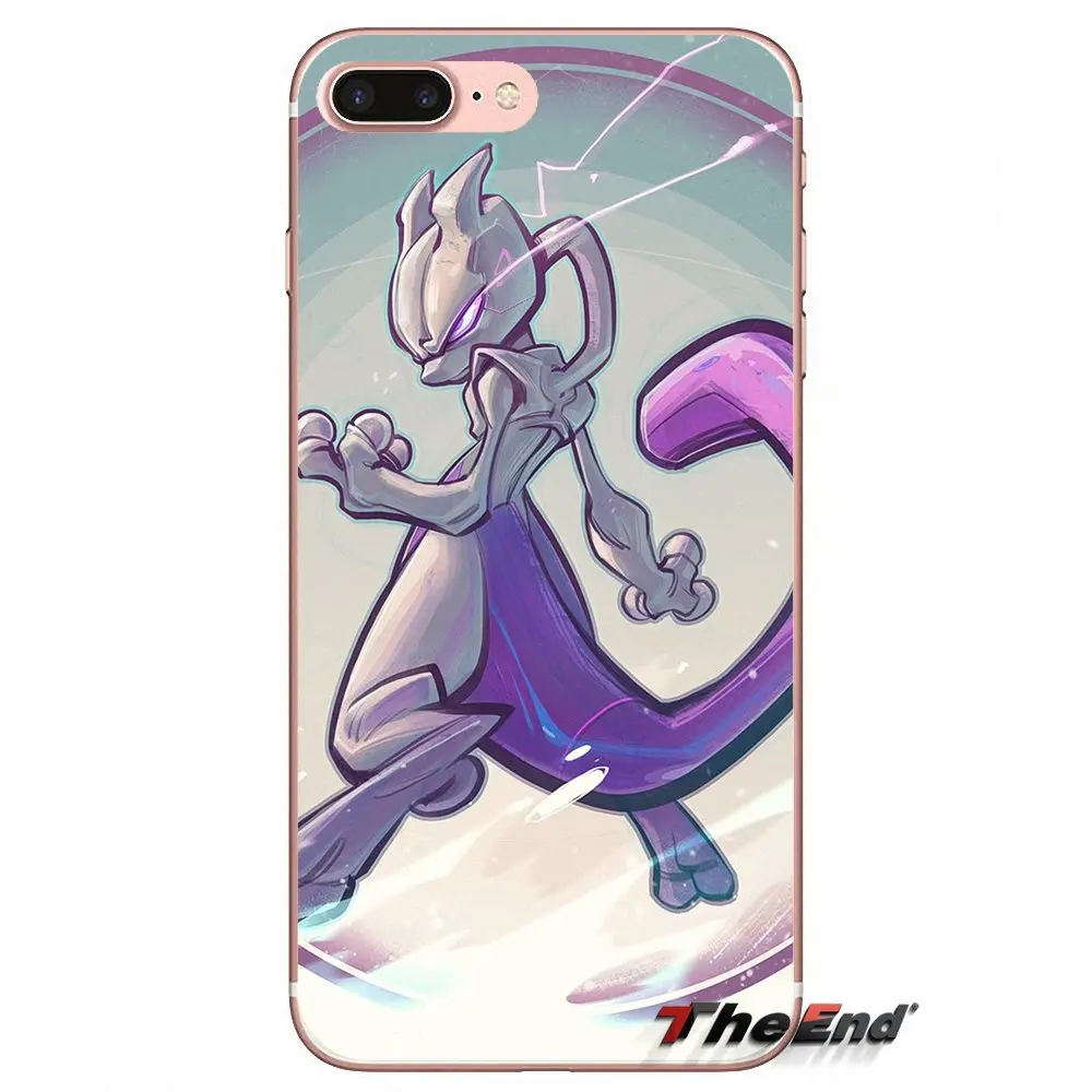 Стильная футболка с изображением персонажей видеоигр Аниме Покемон Mewtwo для sony