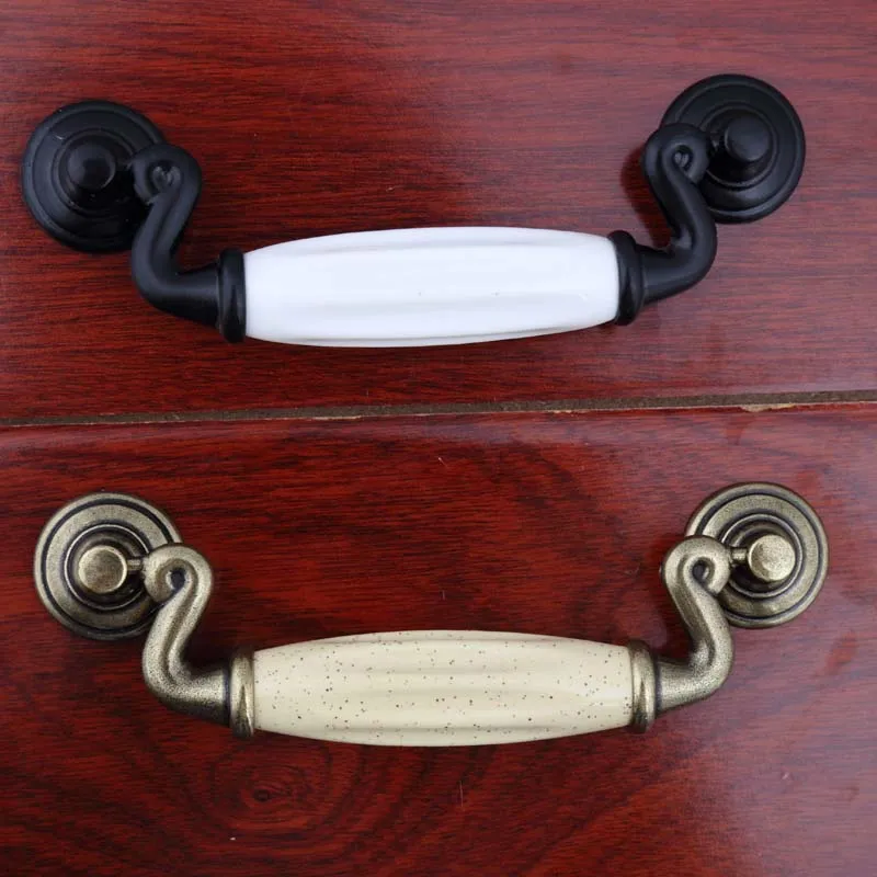 Ручки бронзовые керамические для ящиков и шкафов 4 5 мм 115 дюйма|dresser door handles|furniture